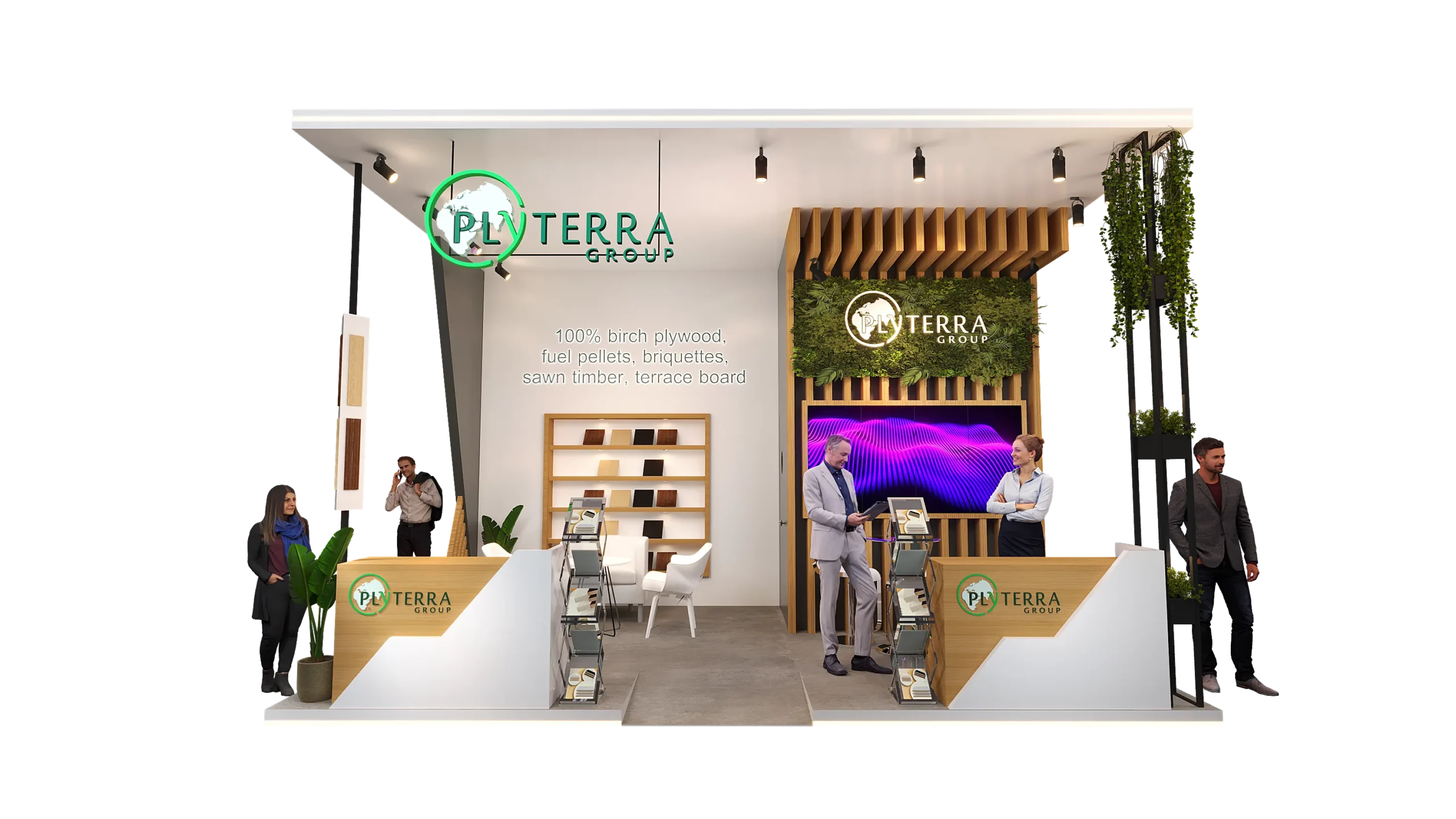 Exhibition stand design icon, Exhibition booth construction icon, Trade show installation service icon